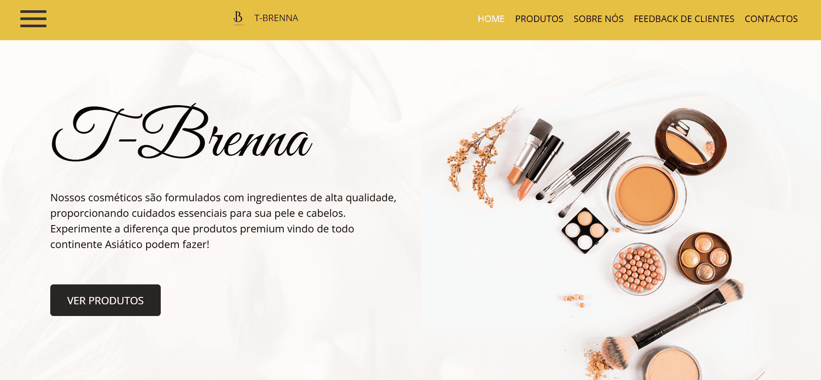 Loja Virtual de Cosméticos Tbrenna Shop